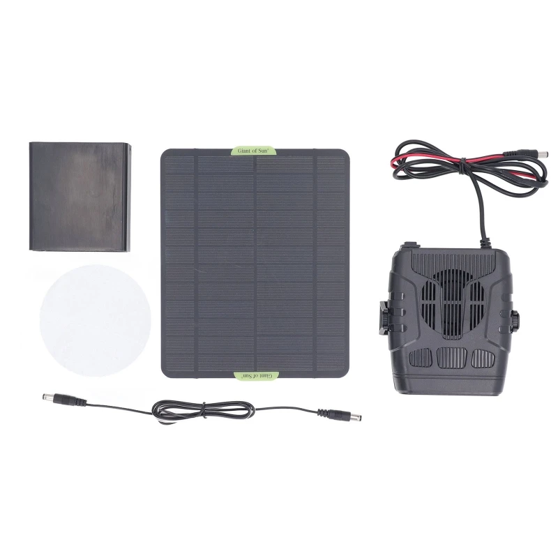 Electrical Heater Drying and Heating Solar Panel Heating Fan Winter Rapid Heating Defrosting Defogging Car Pet House Warmer