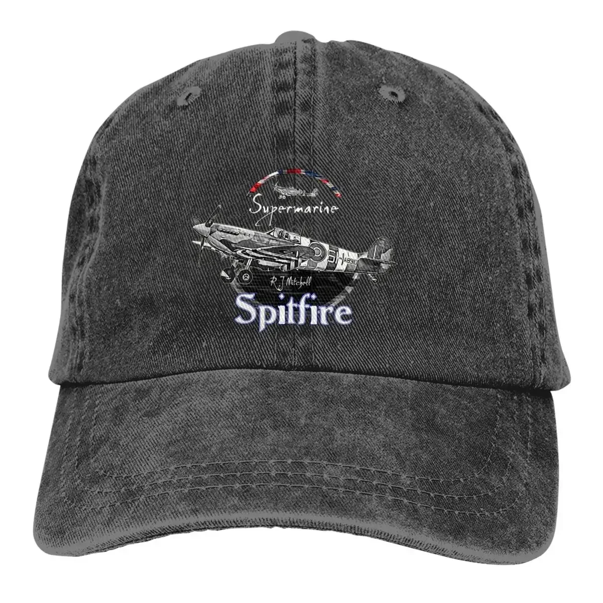 Supermarine Vintage English WW2 Fighter Aircraft Baseball Caps Peaked Cap Spitfire Sun Shade Cowboy Hats for Men Trucker Dad Hat