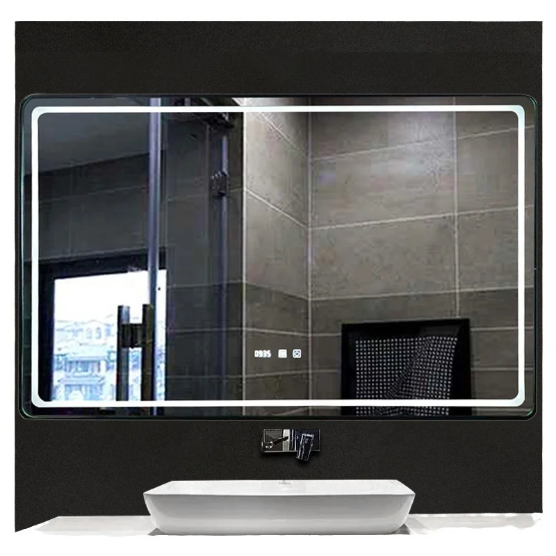 Hot Sale Home Decor Lighting Rectangle Smart Bathroom Mirror Light Emitting Diode Lighting