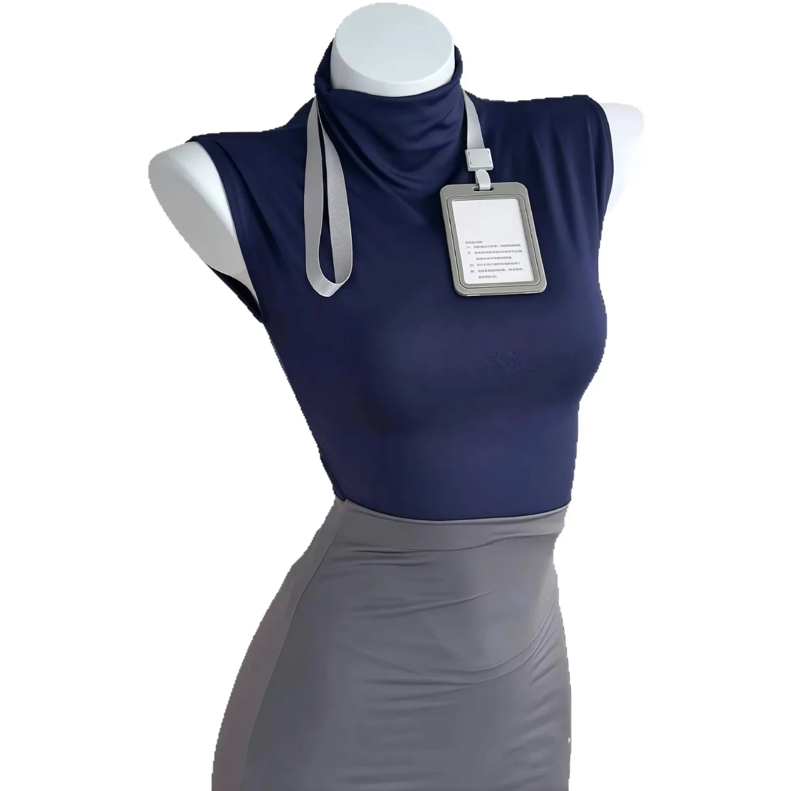 Sexy Mature Lady OL Professional Suit High Waist Elastic Fitted Bodycon Skirt Secretary Uniform Anime Role Play Casual Outfit