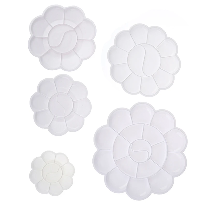 Paleta de arte alternativa, bandeja de pintura, artista, acuarela, plástico, pigmento