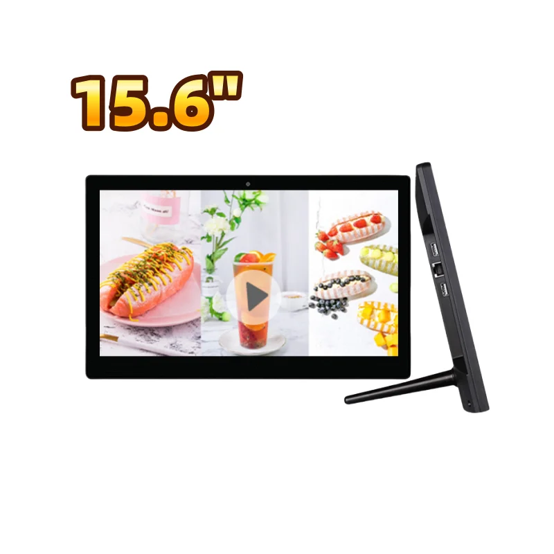 15.6 Inch Rk3288 Quad Core Ram 2Gb Nand 8Gb Input Built-In 4G with Sim Card Slot Android Commercial Tablet Pc