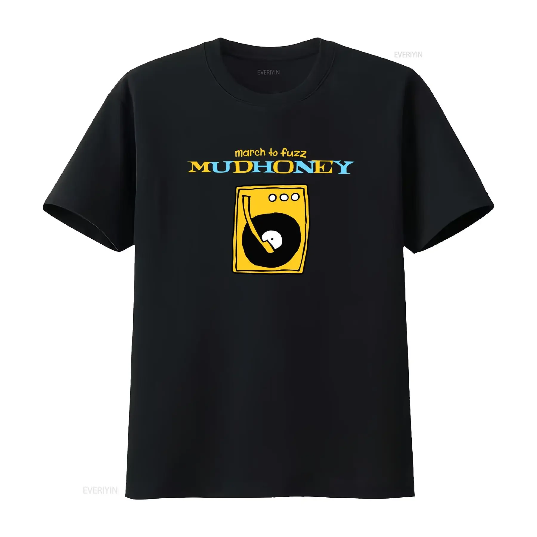 Camiseta Mudhoney March To Fuzz inspirada en la banda de música de los años 90 para fanáticos vintage lavado ropa de diseñador cómoda ligeramente