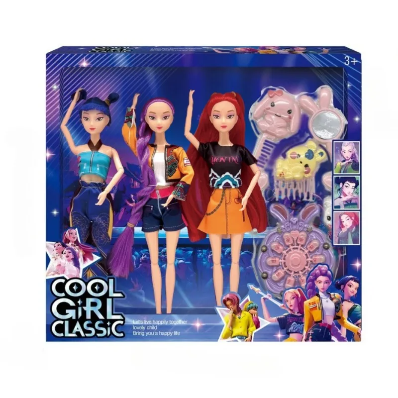 Nieuwe 30 cm DIY Demon Hunters Idol Poppen Leuke Mini Accessoires Pop Speelsets Demon Hunters Action Figure Slayer Vinyl Pop speelgoed Gift