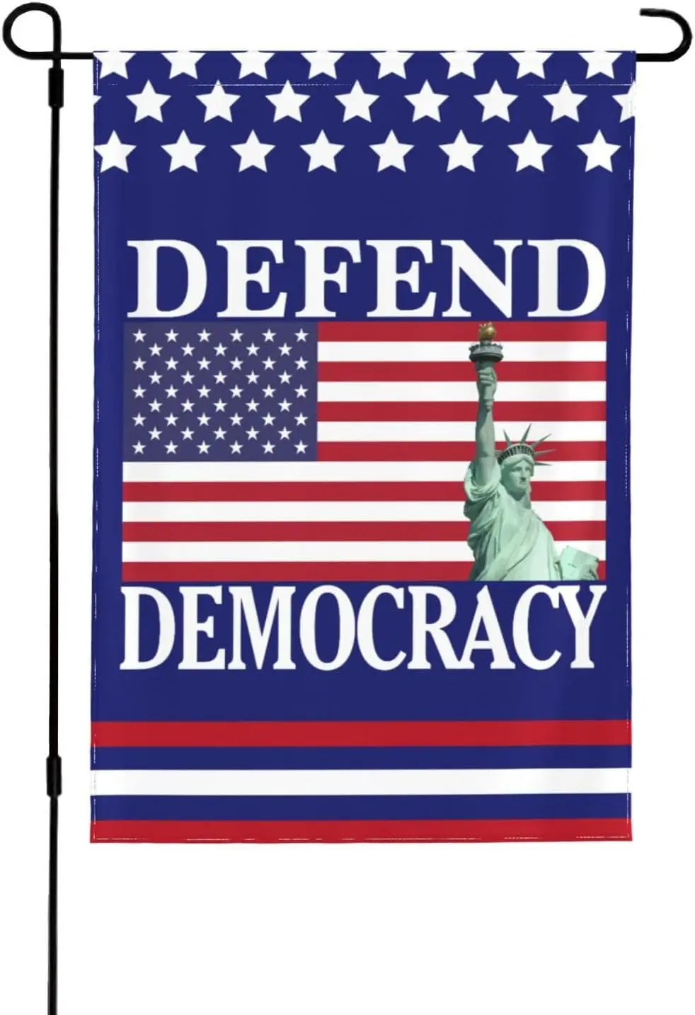POFEISI Defend Democracy Garden Flag 12x18 Save Democracy Yard Sign House Flag No Flagstand Double Sided LLO LLX uui