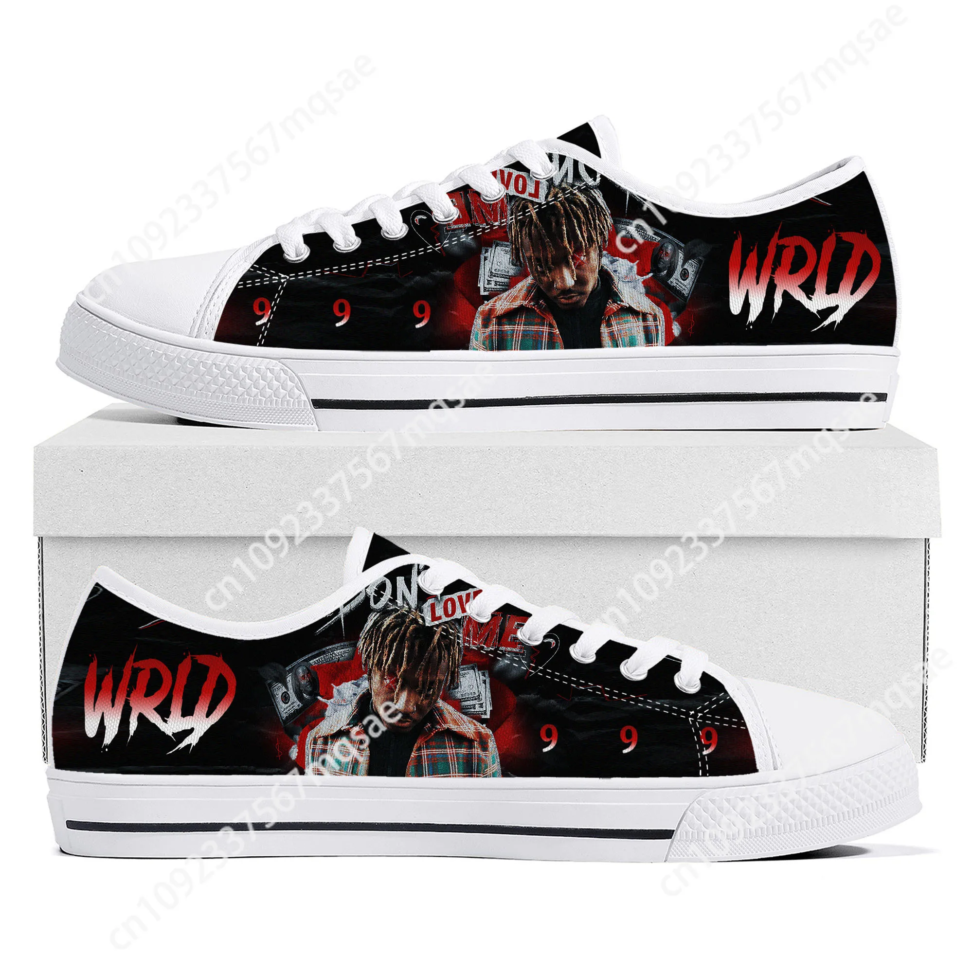 

Juice Wrld 999 Hip Hop Rapper Low Top High Quality Sneakers Mens Womens Teenager Canvas Sneaker Casual Couple Shoes Custom Shoe