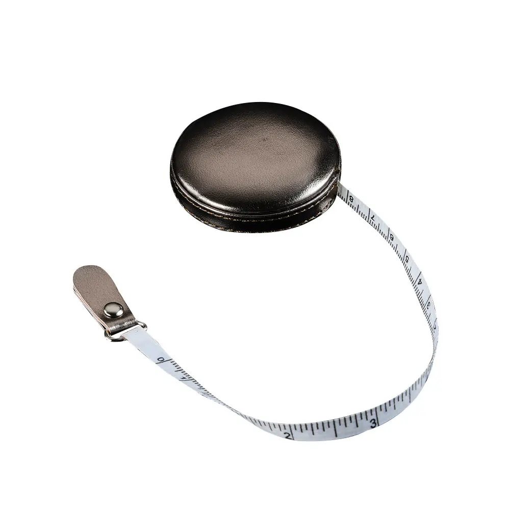 

PU 1m Retractable Measuring Tape Dual Sided Inches Centimeters Portable for Sewing Craft Tailor Pink Tape Measure