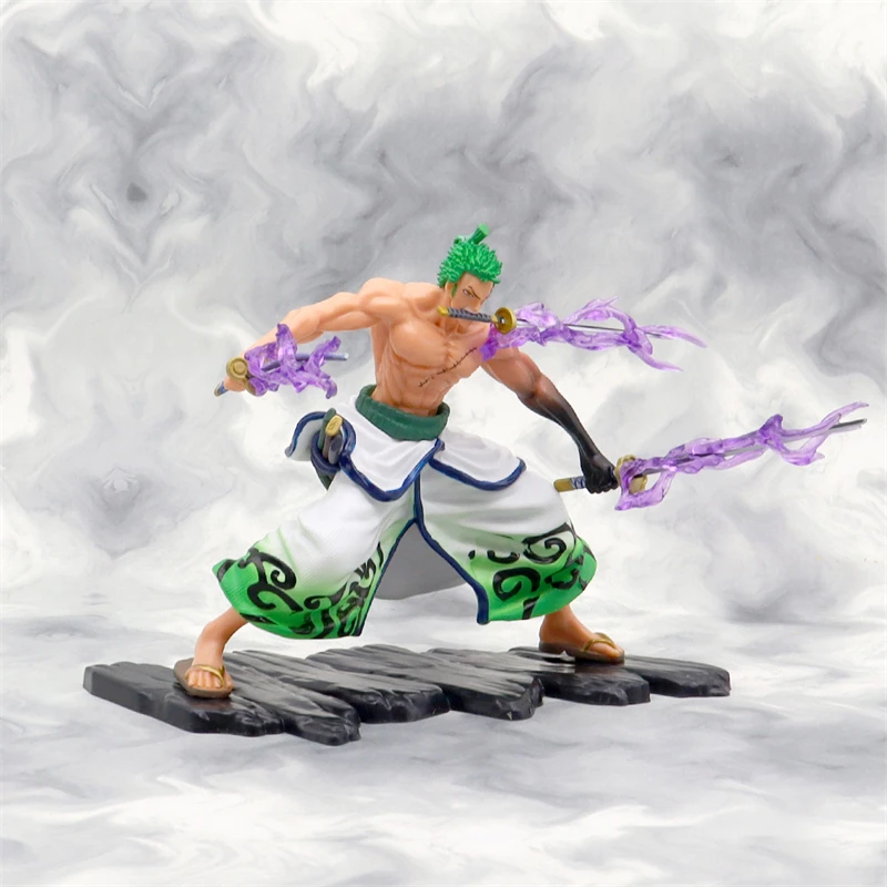 17CM One Piece Kimono Roronoa Zoro Anime Figure Toys Zoro Action PVC Figurine Mange Statue Collection Cartoon Model Dolls Gifts