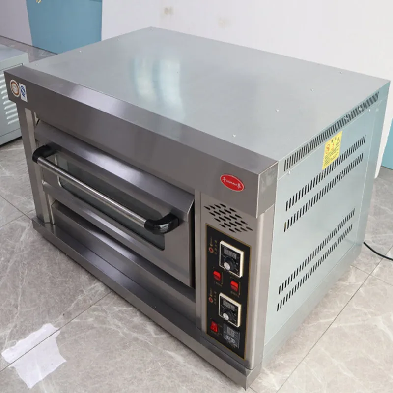 فرن بيتزا المخابز الكهربائي التجاري للخبز والكعك