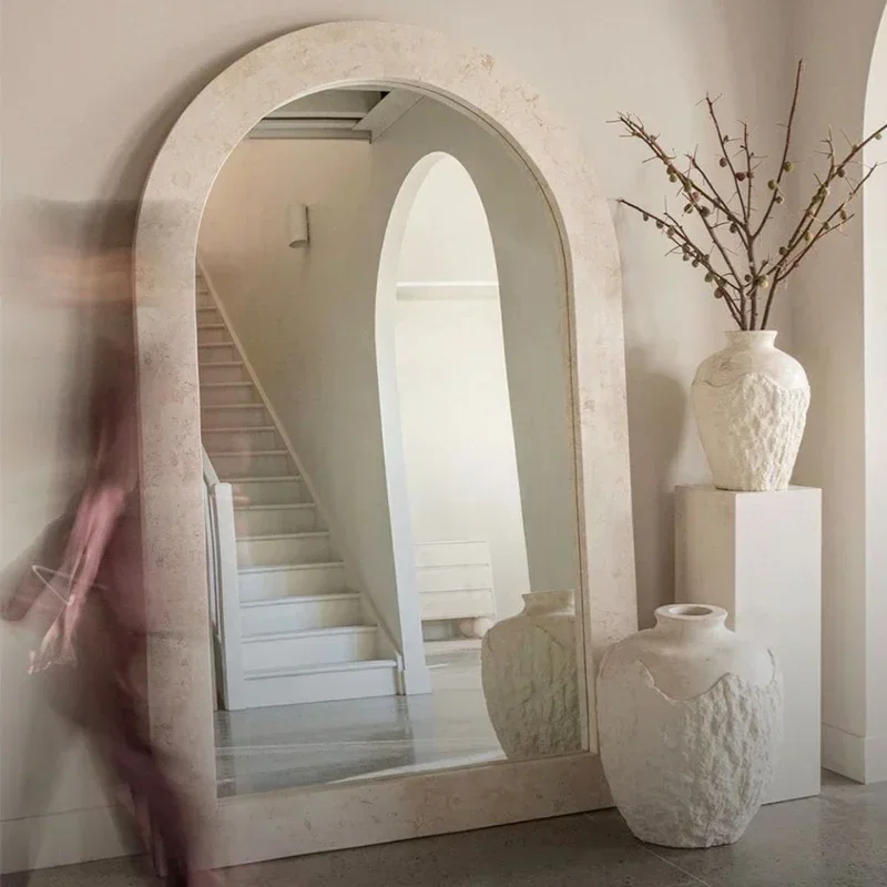 Designer Wedding Square Mirror Makeup Quality Luxury Aesthetics House Floor Mirrors Art Length Big Espejos De Piso Wall Decor