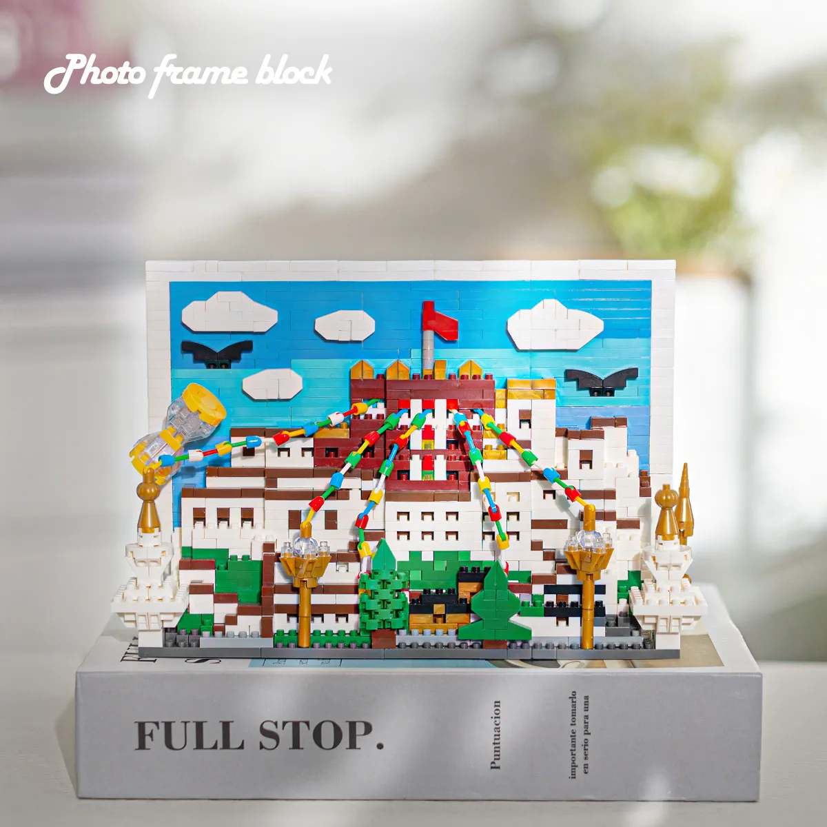 

MINI Building Blocks Lighting Potala Palace City Postcard Frame Assembly Block Bricks Gift Toys Stress Relief DIY Toys