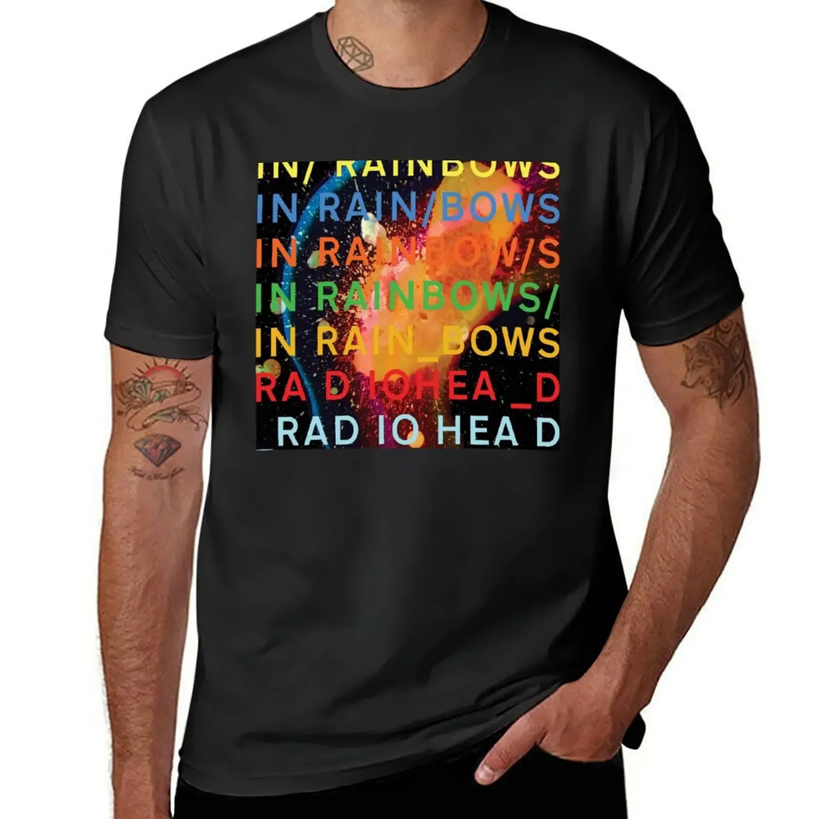 

Bends Ok Computer In Rainbows Pablo A Moon-Radio Kid a T-Shirt anime tshirt Short sleeve tee men