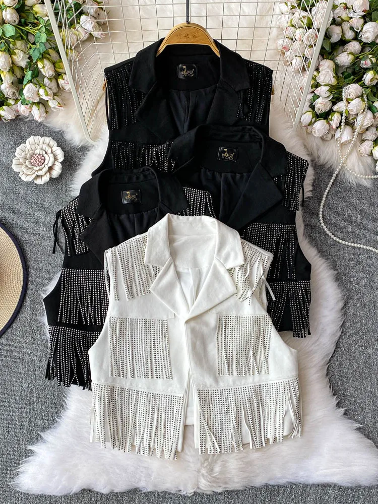 Top estivo snellente ort Svel Jaet con nappa con paillettes Top ampio da donna per l'industria pesante per i pendolari