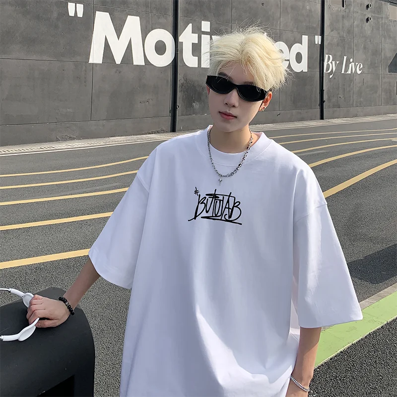 

Мужские футболки большого размера 3XL, повседневная летняя одежда, белая хлопковая футболка для мужчин, мужские футболки с буквенным принтом, новая одежда, большой размер