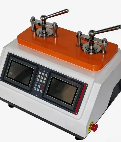 Double Automatic Metallographic Specimen Mounting Press Testing
