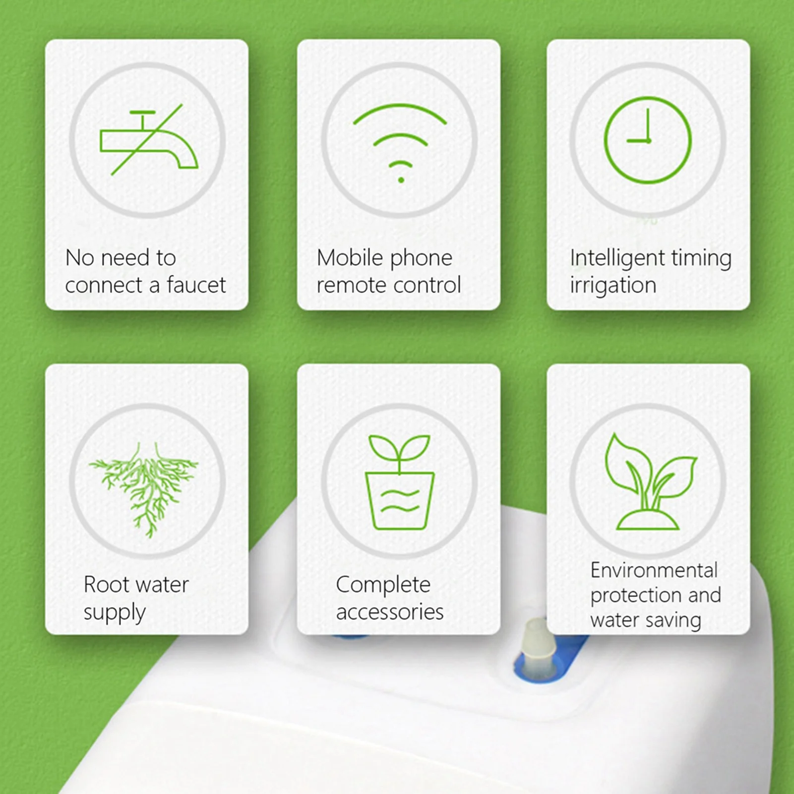 Kit Irigasi Tetes dengan Timer Taman Cerdas WIFI Berkualitas Tinggi, Mudah Digunakan, dan Sistem Penyiraman Baru yang Tahan Lama