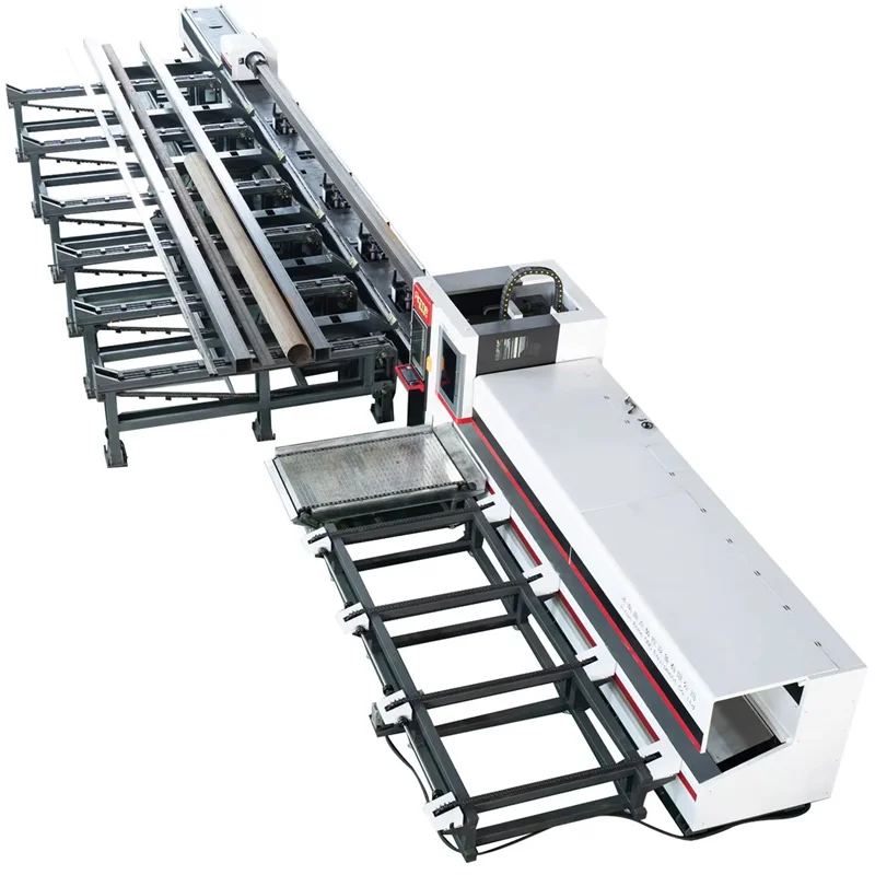 Máquina de Corte Láser de Fibra para Tubos de Acero CNC, Perfil H, para Comercios y Hoteles, Motor Servo Yaskawa, Sistema de Control Automático Cypcut, IPG Nuevo