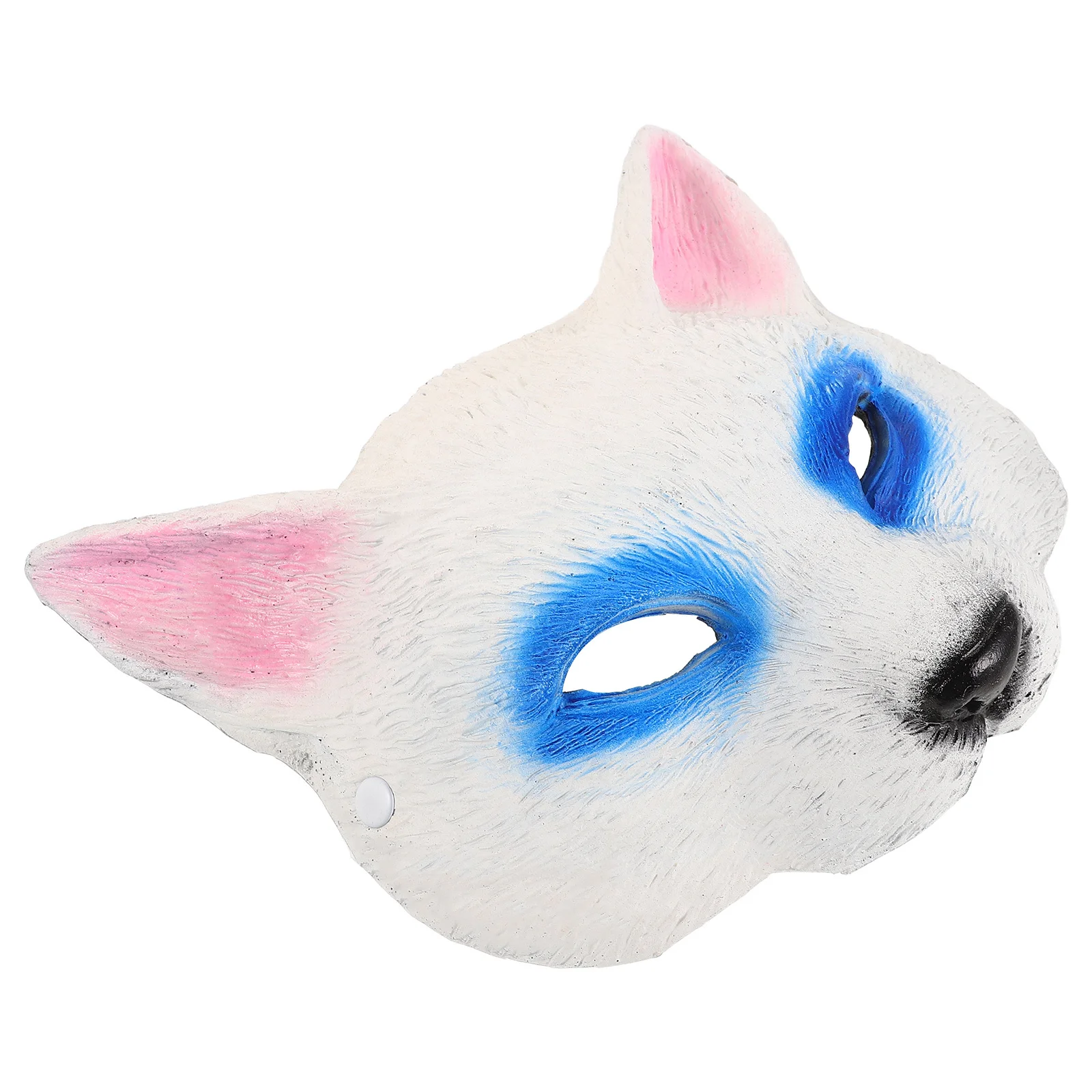 

Cosplay Cat Mask Realistic Halloween Animal Masquerade Party Dress-Up Accessory for Adults Cosplay Face Mask Realistic Cat Face