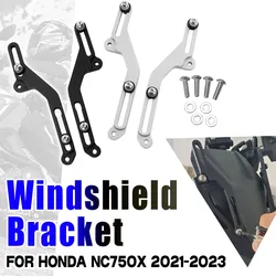Motorcycle Windscreen Adjusters Aluminum Windshield Bracket For HONDA NC750X NC 750X NC750 X 2024 2023 2022 2021 Accessories