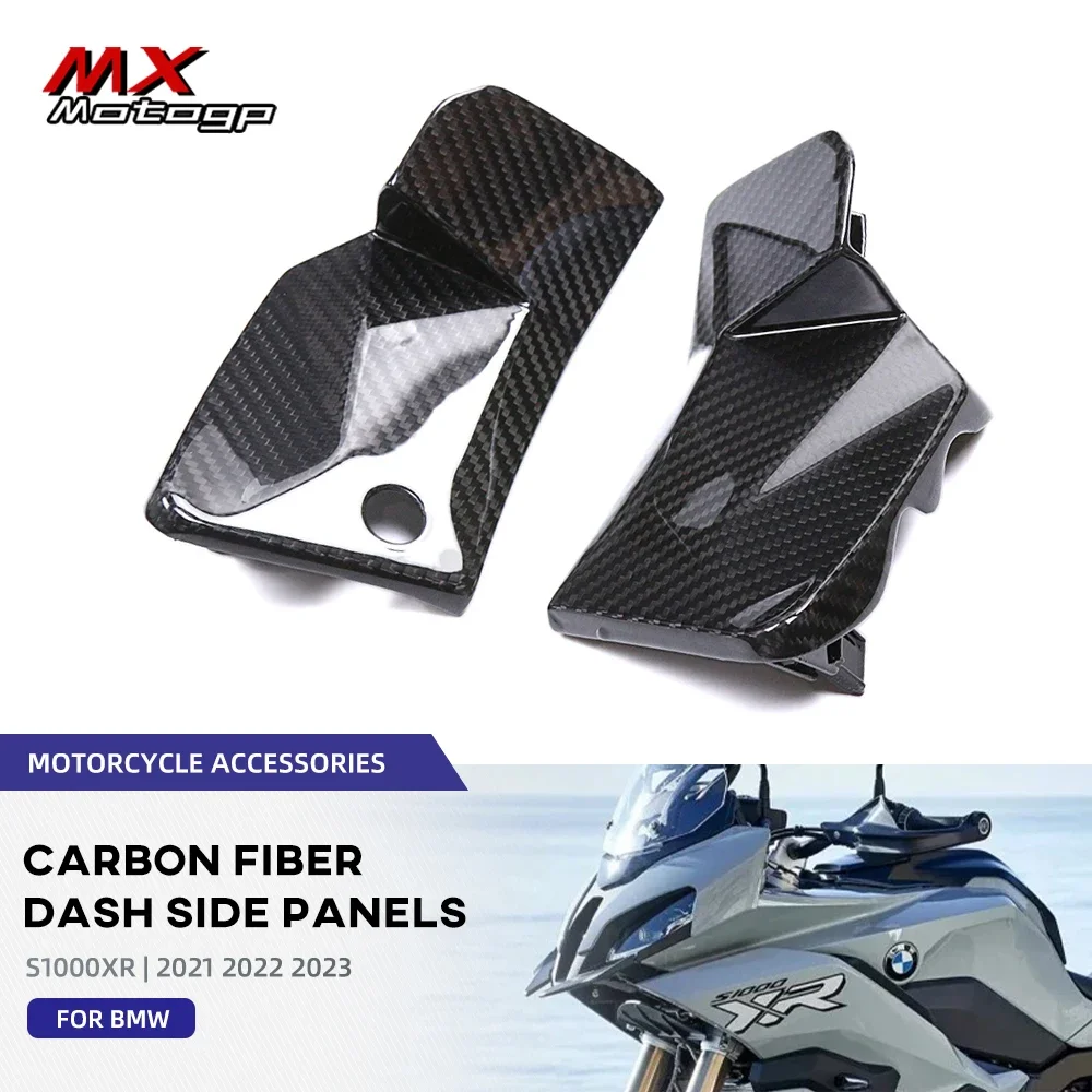 

100% Carbon Fiber Dashboard Instrument Side Panels Protector For BMW S1000XR S1000 XR 2020 2021 2022 2023 Motorcycle Faring Kits