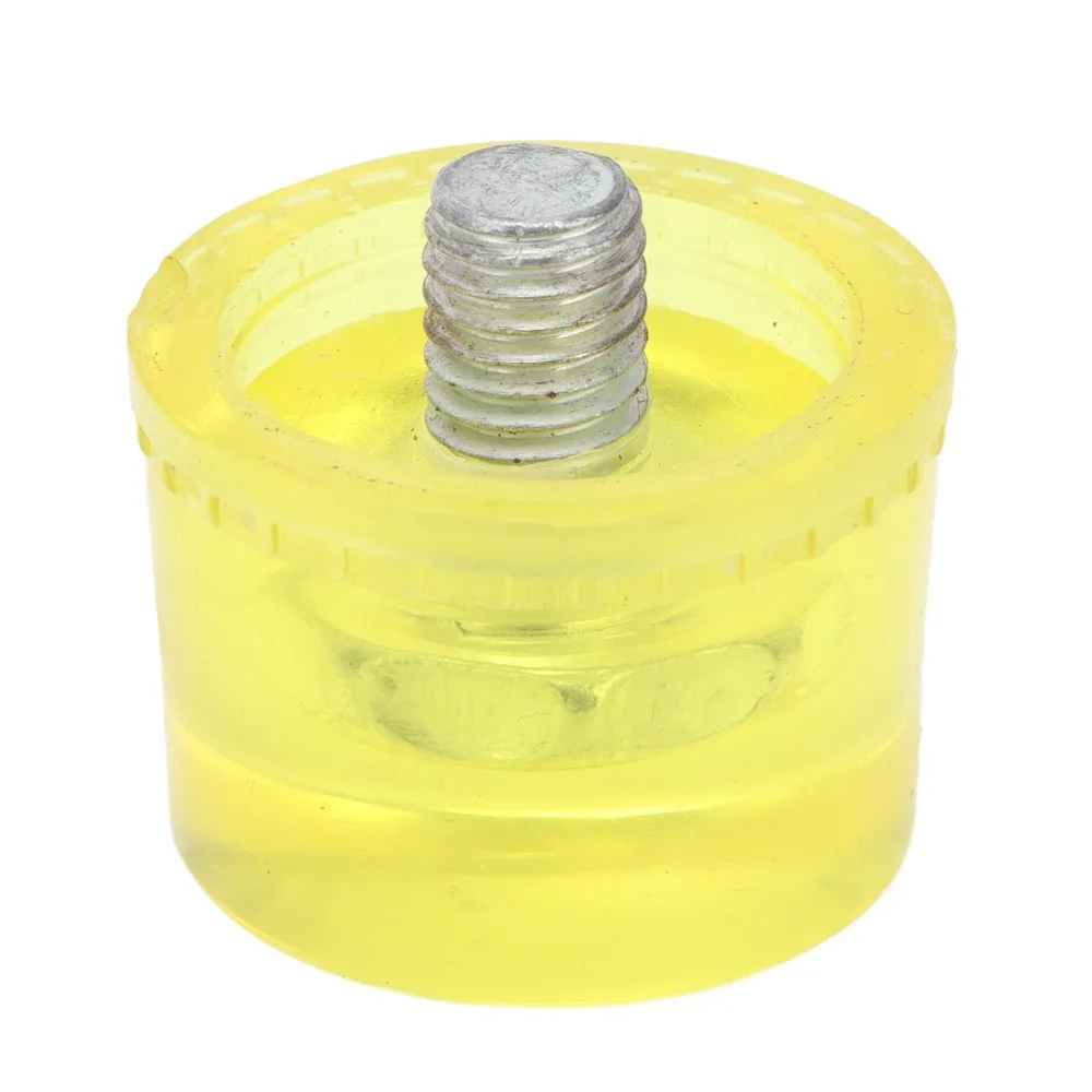 3pcs 25mm Rubber Hammer Head Shockproof Non-Marring Double-Faced Rubber Mallet Non-Slip Handle Rubber Mallet Hammer