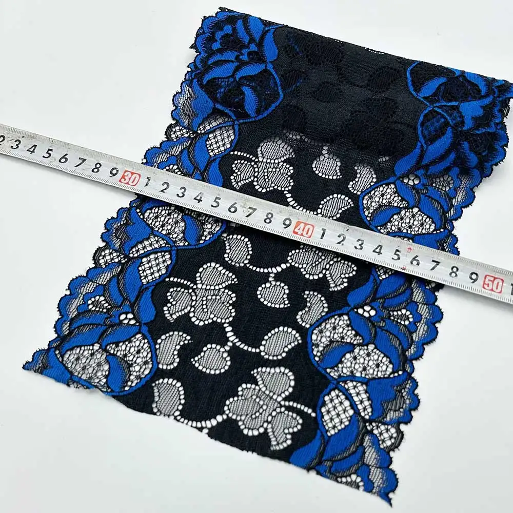 New elastic lace ribbon 18CM wide lace decorative fabric DIY embroidery lace decorative sewing accessories African lace