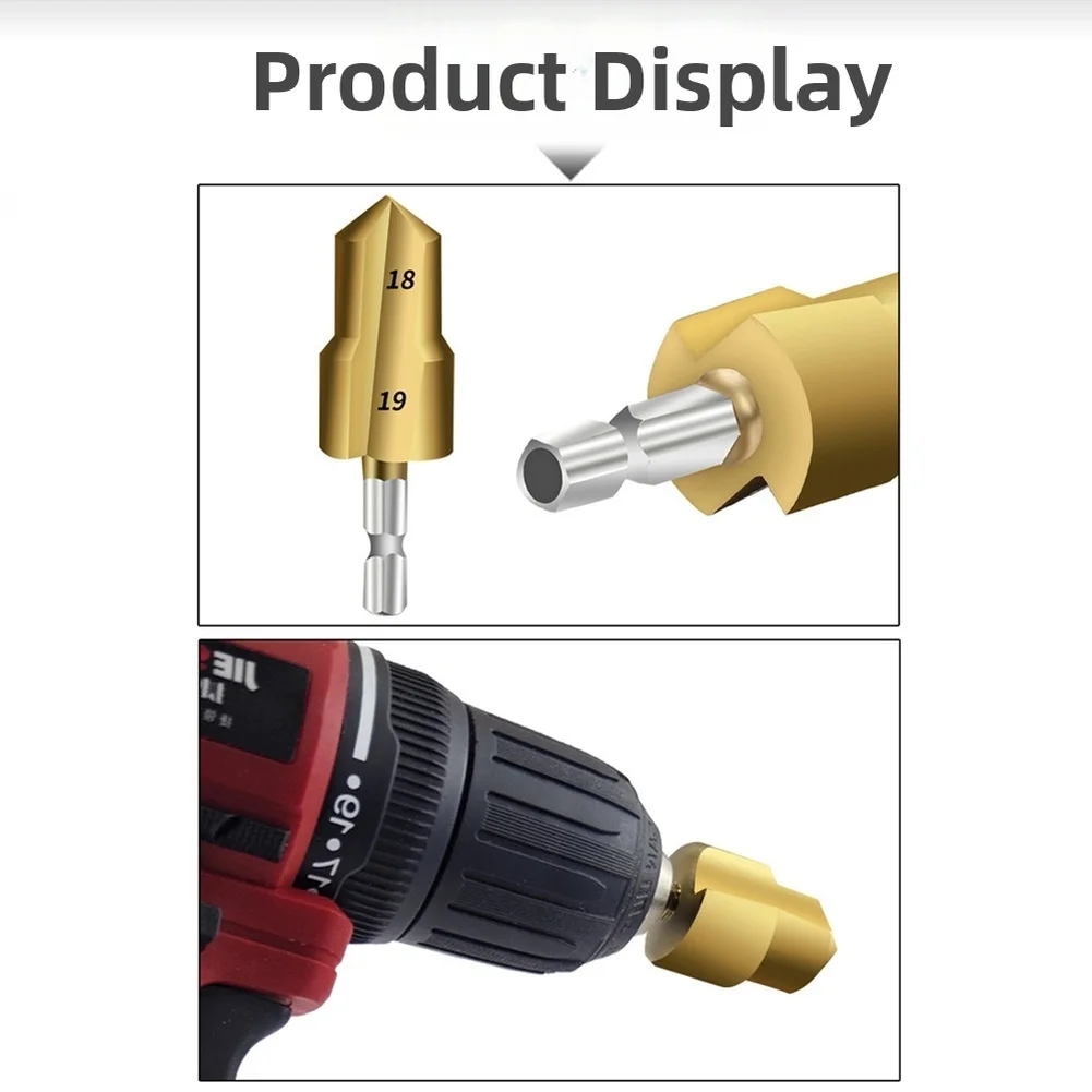 

1/3pcs PPR Lifting Stepped Drill Bit Reamer Drill 1/4 Hex Shank Quick Change For Water Pipe Tube Repair Drill Connection Tool