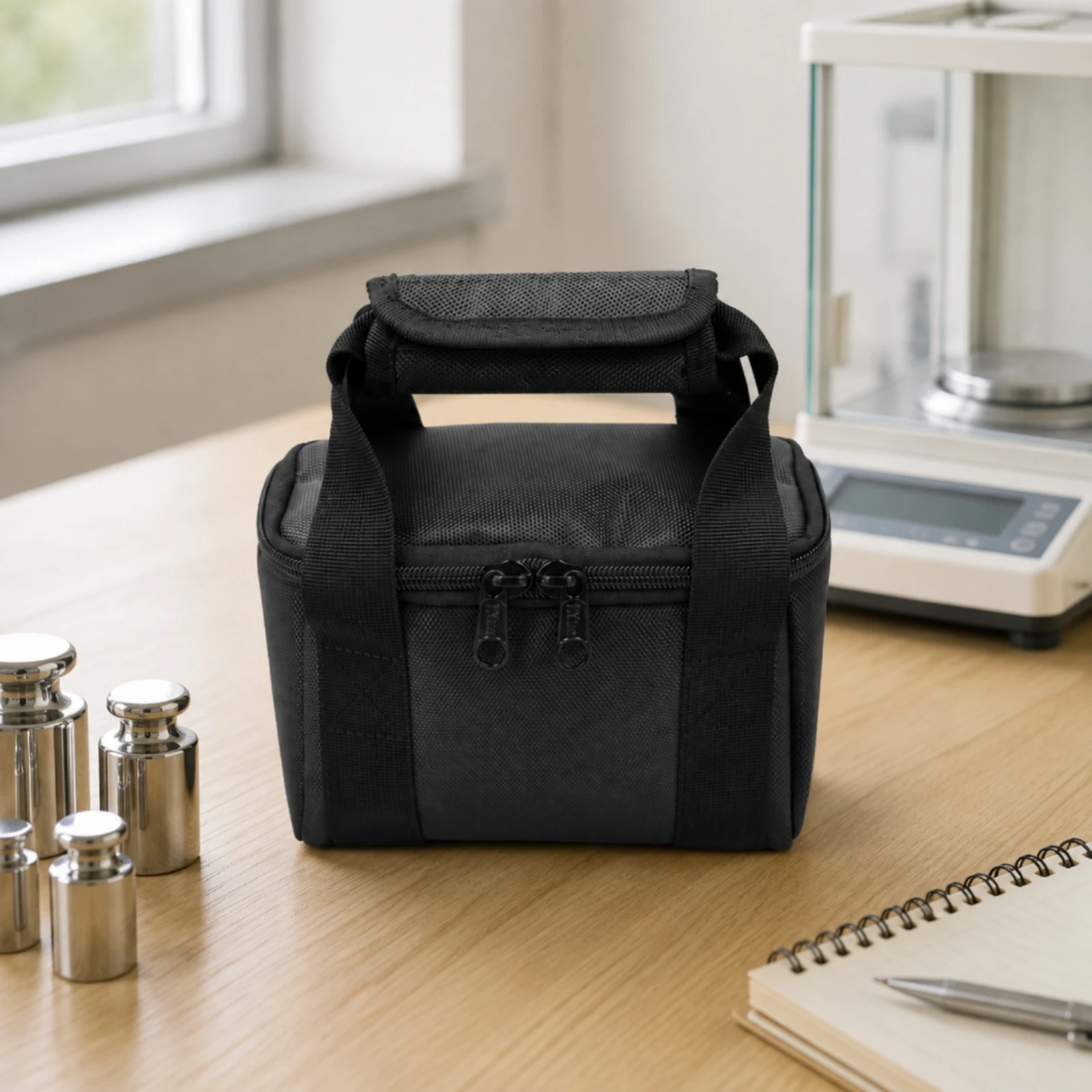 Padded Storage Bag with Fleece Sporty Compact Zippered Equipment Carry Case for Outdoor Use, Field Work