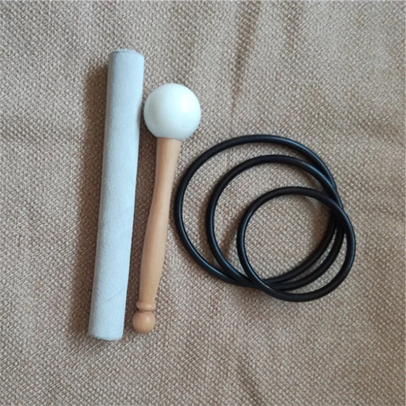 

1 шт. палочка из овчины, резиновый молоток, кристаллическая поющая чаша, аксессуары, детали ударных инструментов, поющая чаша, снимающая стресс, часть