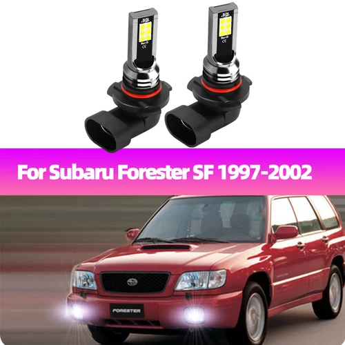 2 uds bombillas LED para lámpara antiniebla para Subaru Forester SF 1997 1998 1999 2000 2001 2002 luz antiniebla delantera de coche 3030SMD blanco brillante 6000K