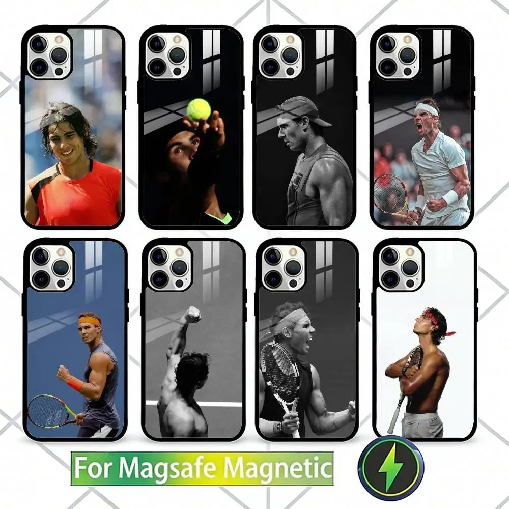 

R-Rafael N-Nadal Phone Case For iPhone17,16,15,14,13 Plus,Pro Max Magnetic For Magsafe Wireless Charging