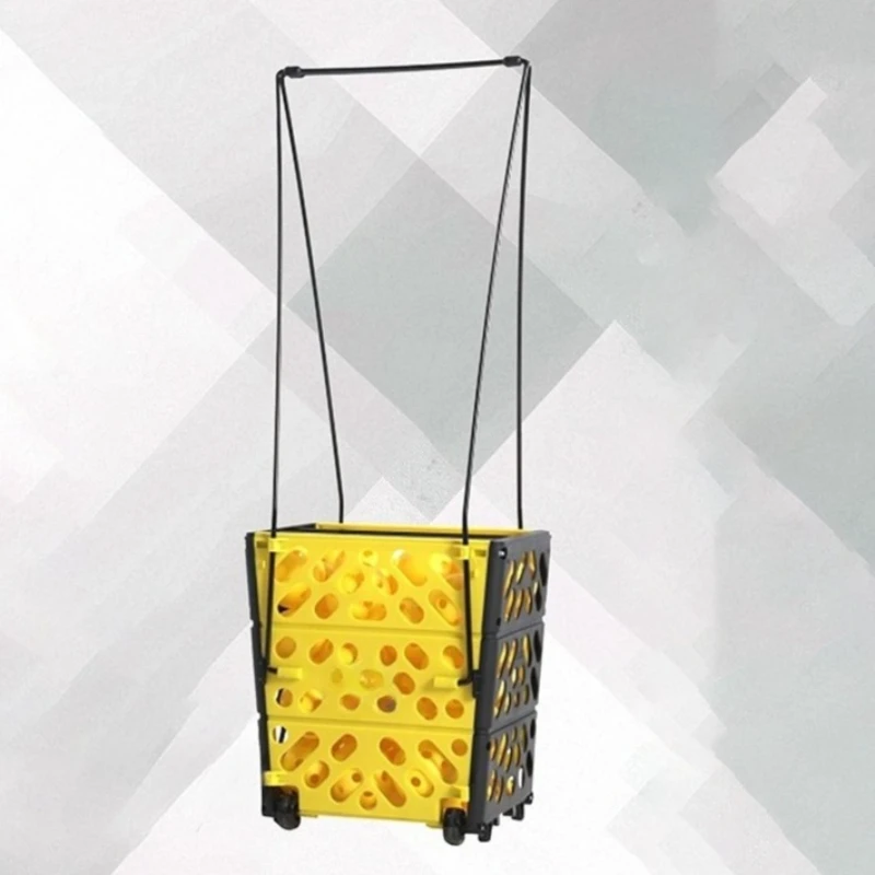 Large Capacity Pickleball Picker Movable Pickleball Picking Frame Portable Balls Storage Basket Professional Ball Collect Tool