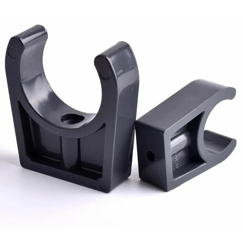 Rohrschellen, PVC-Rohrschellen, 20/25/32/40/50/63/75/90/110 mm, offene Rohrschelle, feste Rohrschelle, Unterstützung für Gartenbewässerung, Rohrverschraubungen