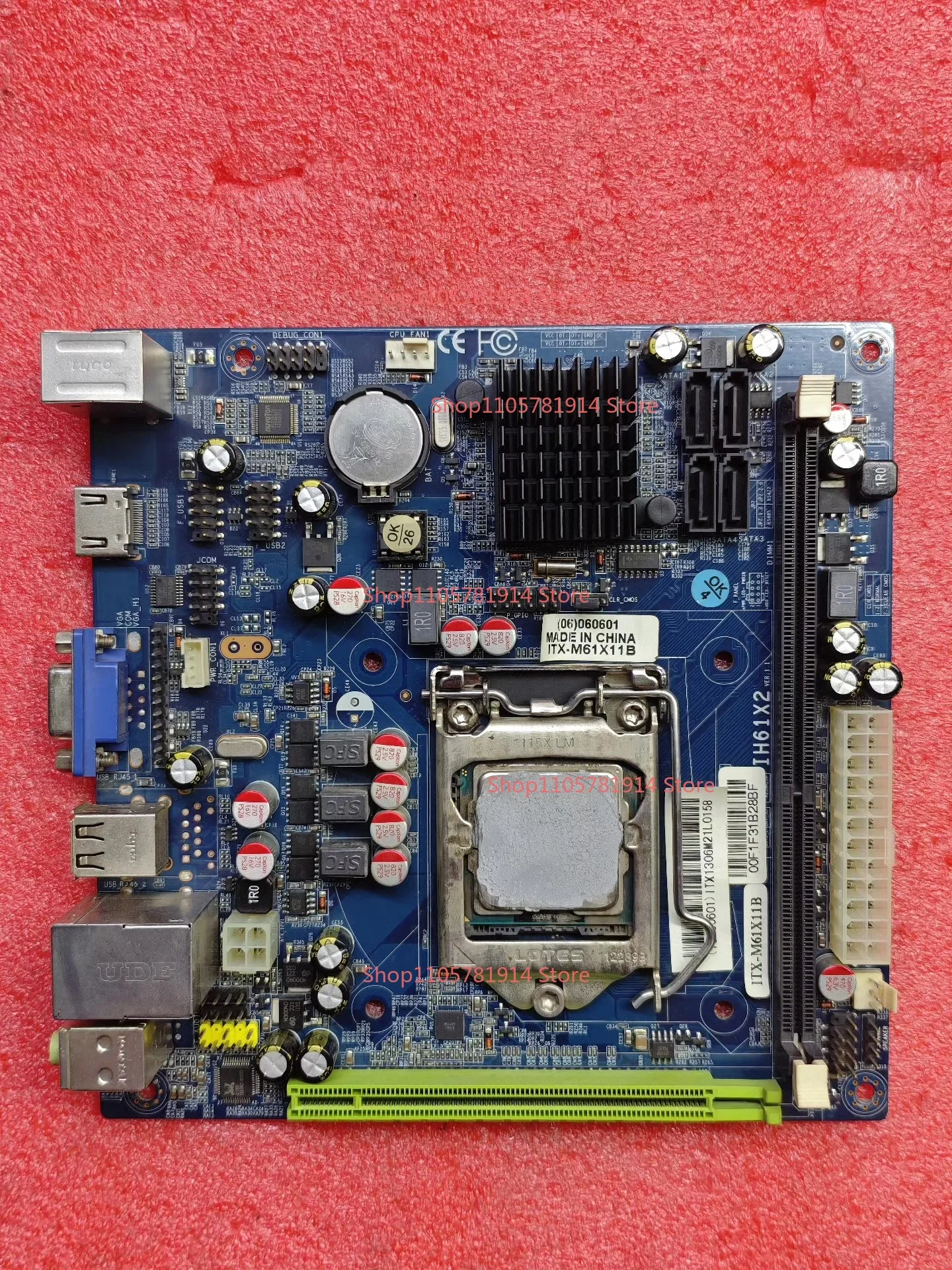 For ITX M61X11B Industrial Control Main Board H61 Dual Gigabit Network Port 17 * 17 Embedded Industrial Main Board