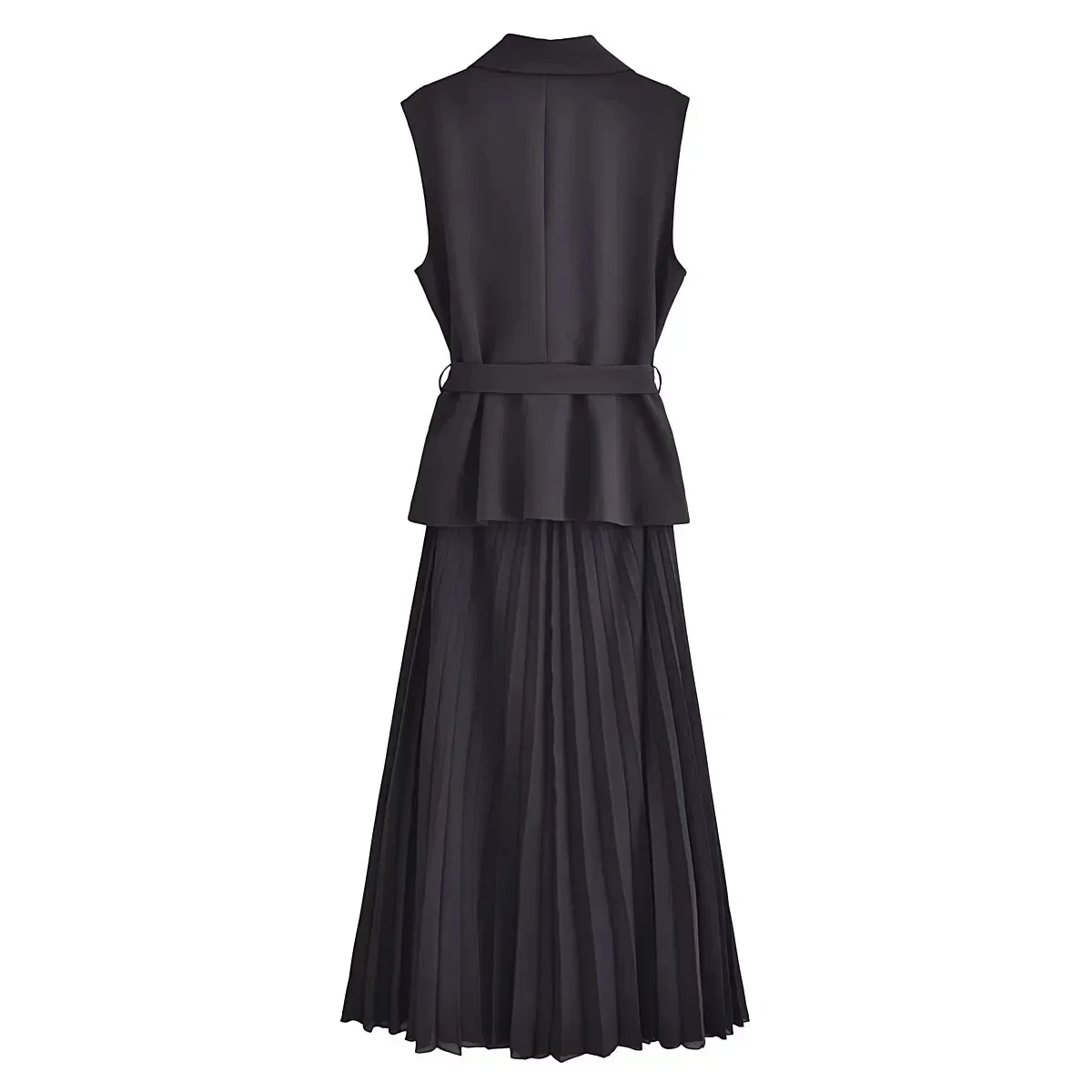 Corset Dress Women Pleated Vests Long Dresses for Women 2024 Sleeveless Office Party Dress Ruched Midi Evening Dresses