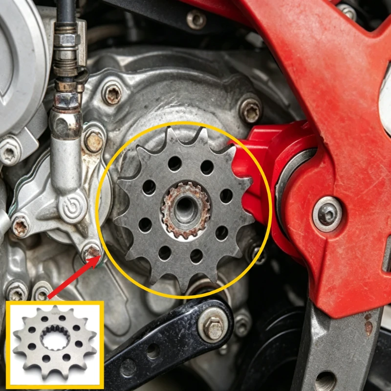 

Front Chain Sprocket Motorcycle Accessories 520 Chain Gear 13 Teeth