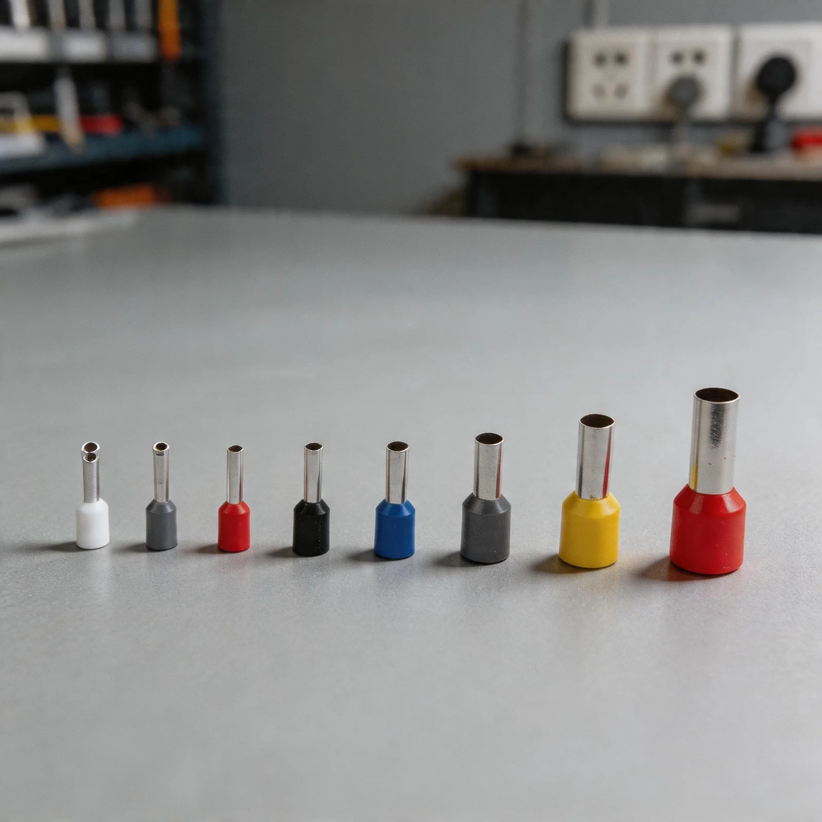 Wiring Ferrule Connector Set Connector Ferrule Set Crimp Terminals Color-Coded Boxes Electrician Tools Flare Insulation