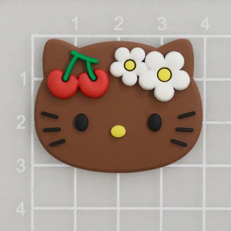 MINISO Hello Kitty Shoes Charms Brown Cat Hawaiian Themed Summer Sandal & Clog Decorations Holiday Cute Gift for Boys and Girls image 5