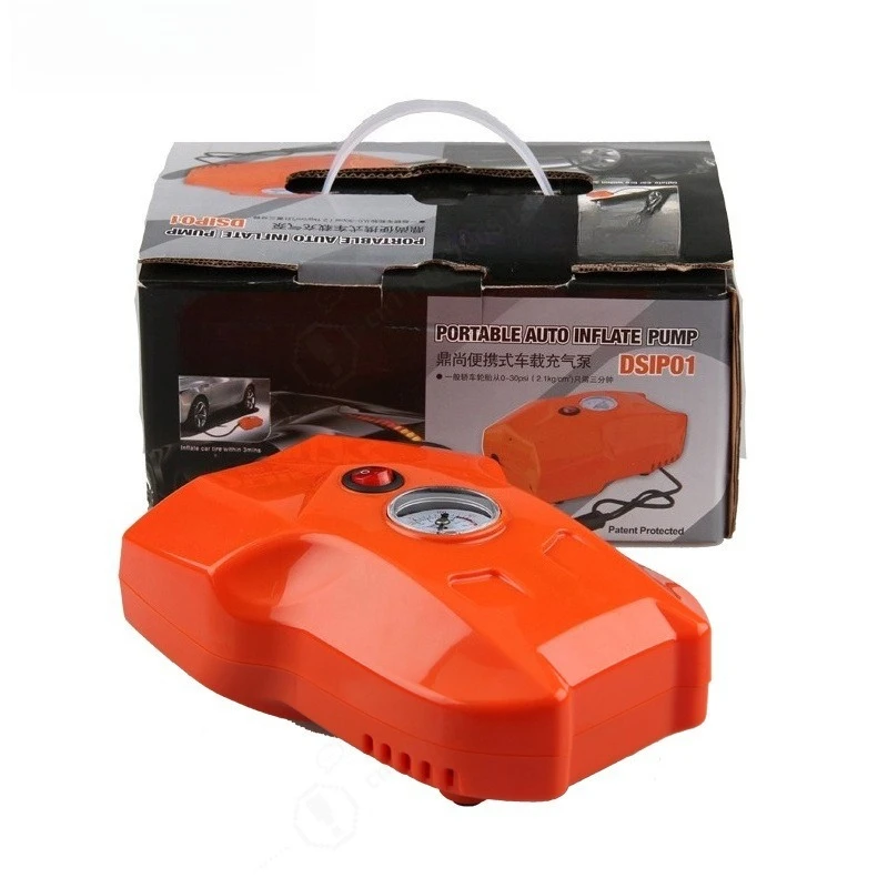 Car Tire Inflator Portable Air Compressor Multifunctional Analog Tire Pressure Gauge Auto Pump Emergency Tire Repair Tools