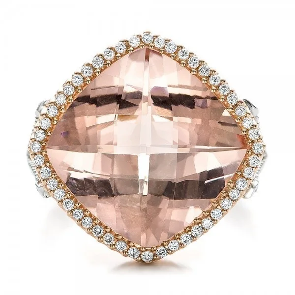 S925 sterling silver ring, hot-selling new set of champagne ring, plated with 14k rose gold color separation