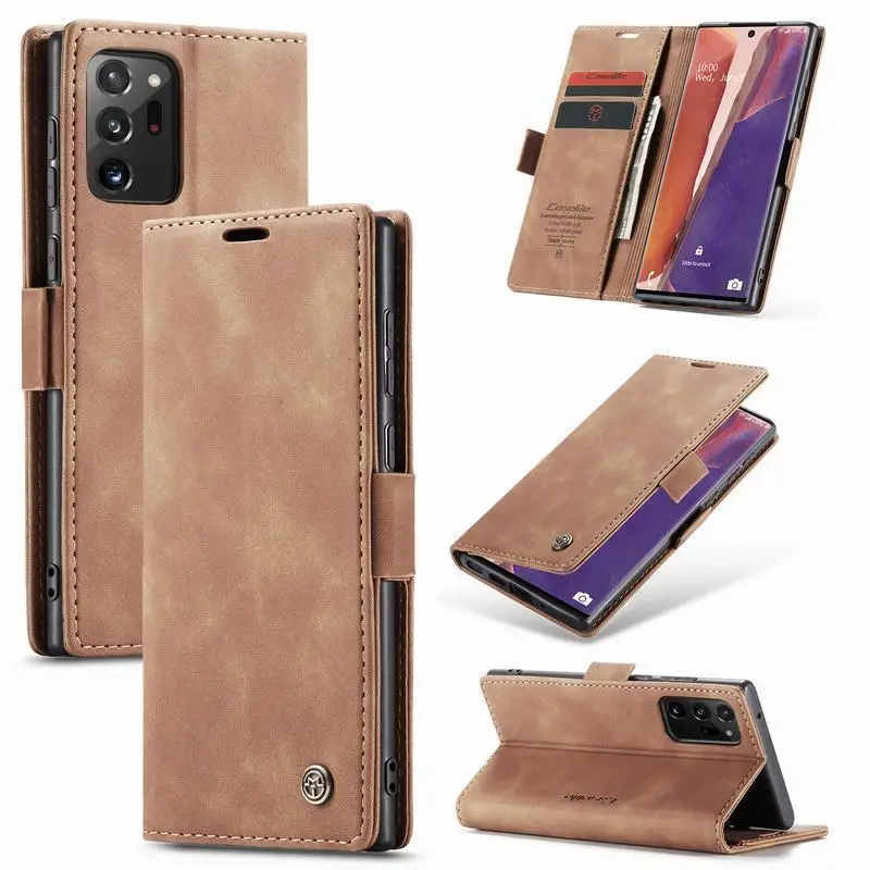 

Flip Leather Wallet Case For Samsung Galaxy Note 20 Ultra S23 S22 Plus A81 M60S Matte phone Bag For Samsung Note 10 Lite Cover