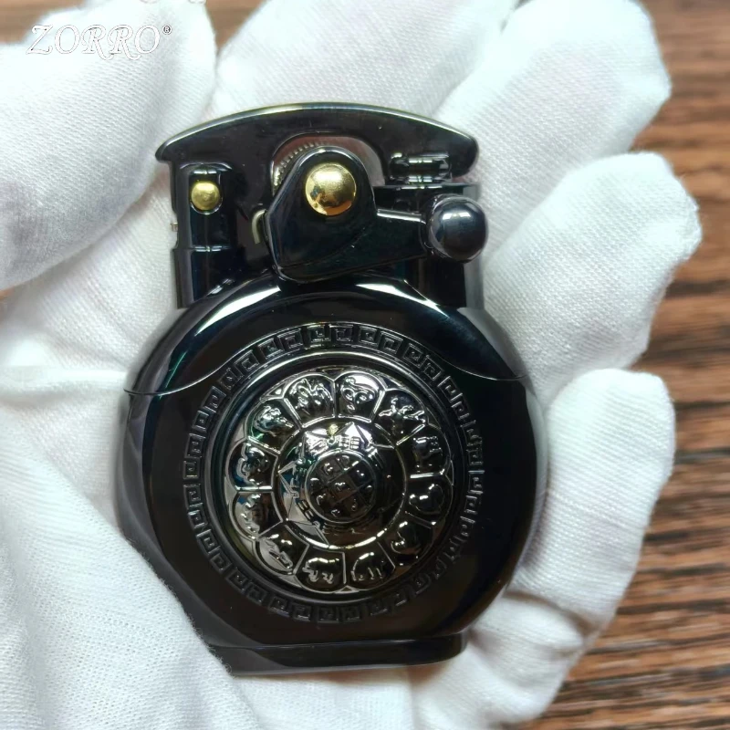 ZORRO Brass Oil Windproof Lighter, Personalized Creative Swing Arm, Classic Oil Engine Operation