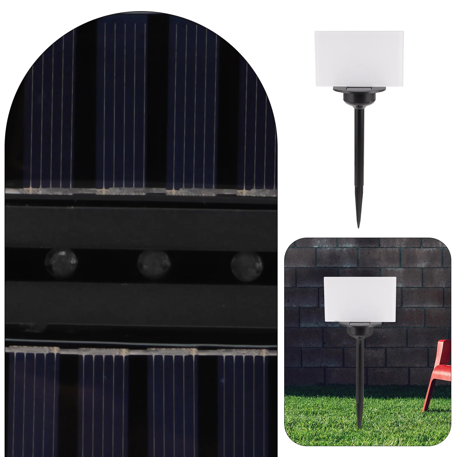 1 Set Courtyard Solar Light Decorative Light Yard Landscape Light With Heat Transfer Plate garden light solar