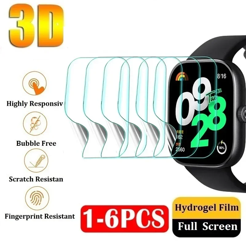 

For Redmi Watch 4 3 2 Lite Redmi Watch 3 Active Screen Protector Protective Film for Redmi Watch 3 Active 4 Hydrogel Film Foil