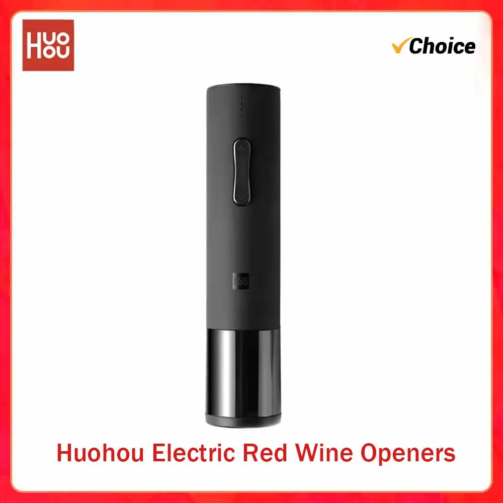 Huohou Automatic Bottle Opener For Red Wine Foil Cutter Electric Corkscrew Creative Opener Stopper Fast Decanter Cork Out Tool