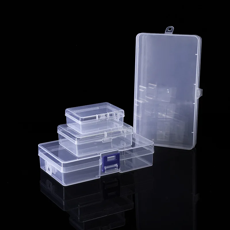 Transparent plastic storage boxes can accommodate small items, small toys, decorations, small cards, sorted storage, not messy