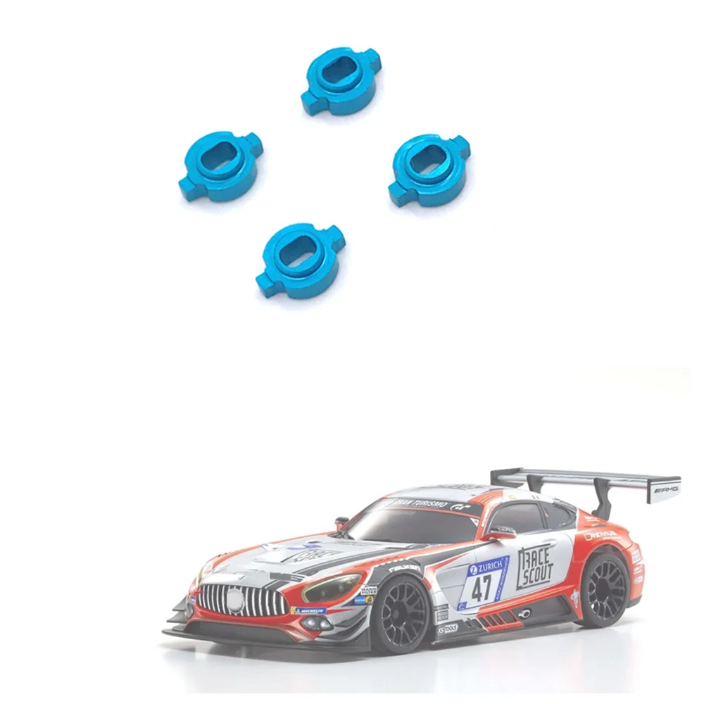 4Pcs Metal Bond Changeover Adapter for Mosquito RC Car ZERO-Z Kyosho MINI-Z MR-03 Wheel Hub Change to AWD,Silver - Image 4