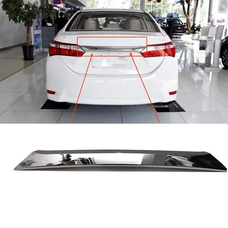 

Для Toyota Corolla 2014 2015 2016 2017 2018 хромированная накладка на заднюю дверь багажника яркая полоса гальваническая накладка