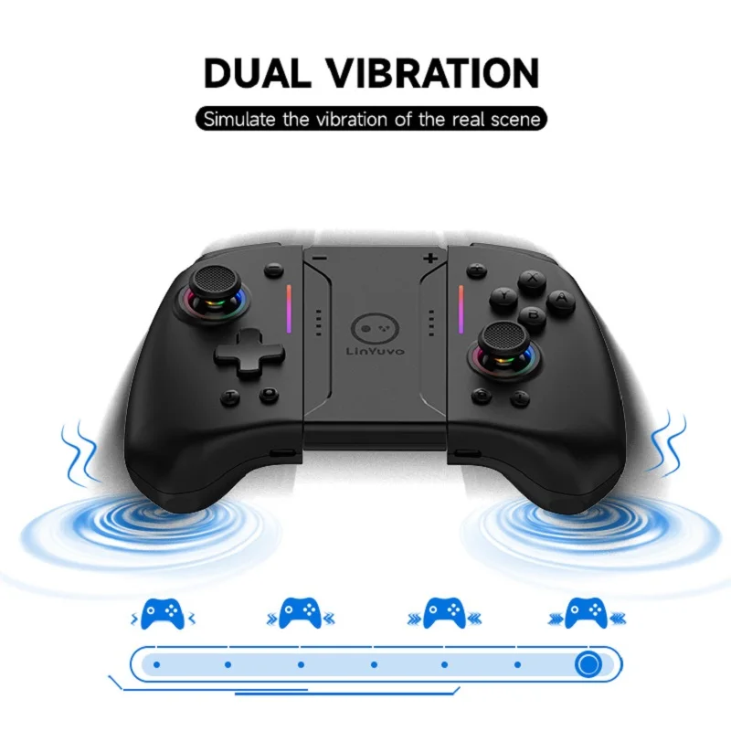 LinYuvo KS42 Gamepad Switch Controller for Nintendo Switch/OLED/Lite, Wireless Switch Joypad Bluetooth Games Console Controller