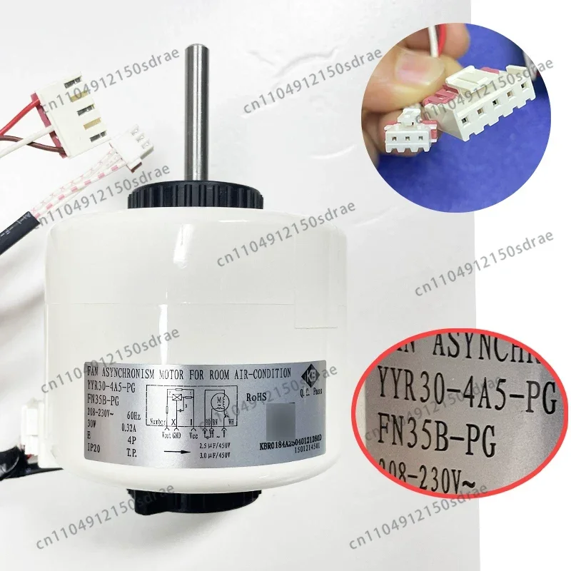 YYR30-4A5-PG FN35B-PG Applicable to air conditioner 3P evaporator inner motor outlet motor 60HZ